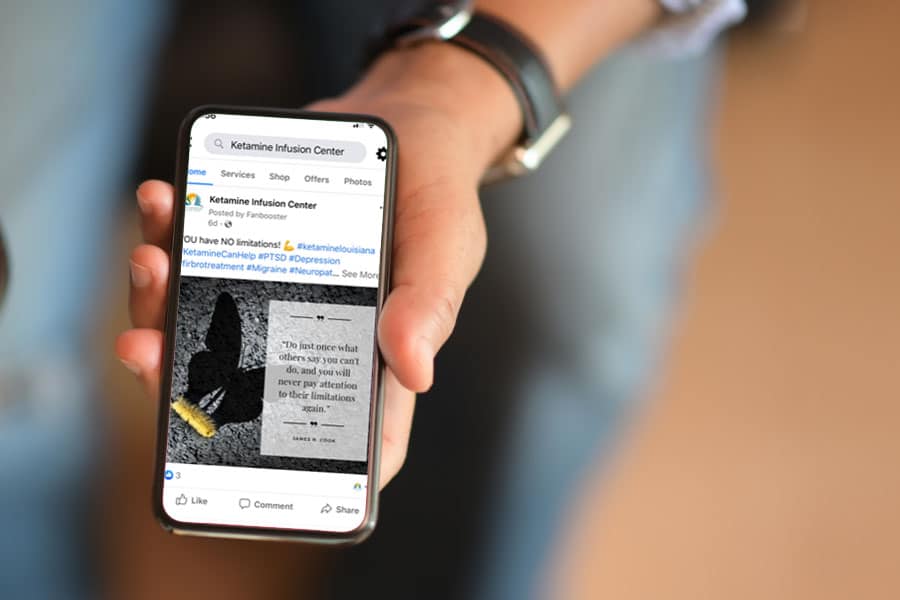Ketamine infusion Center Social Media Management