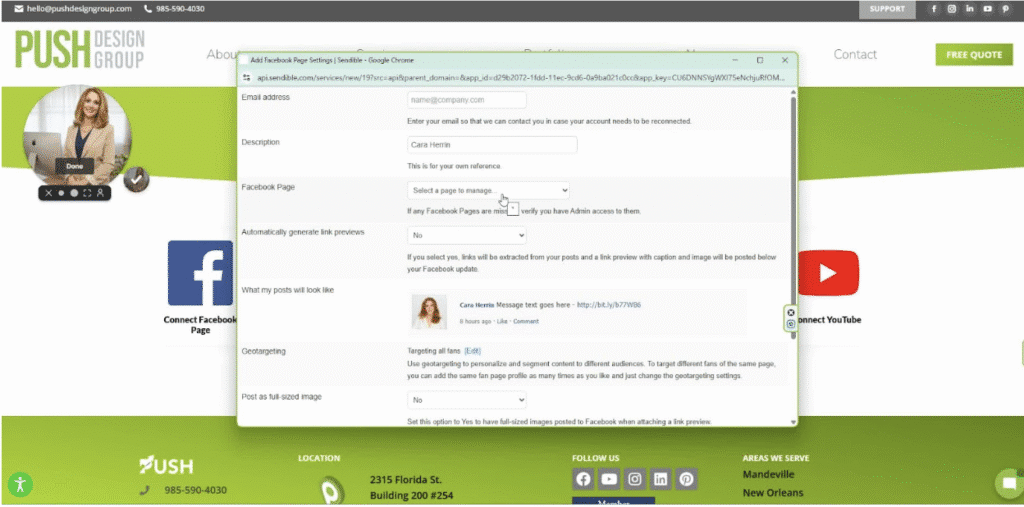 connect your social media accounts